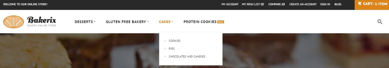 Magento 2 bakery shop theme