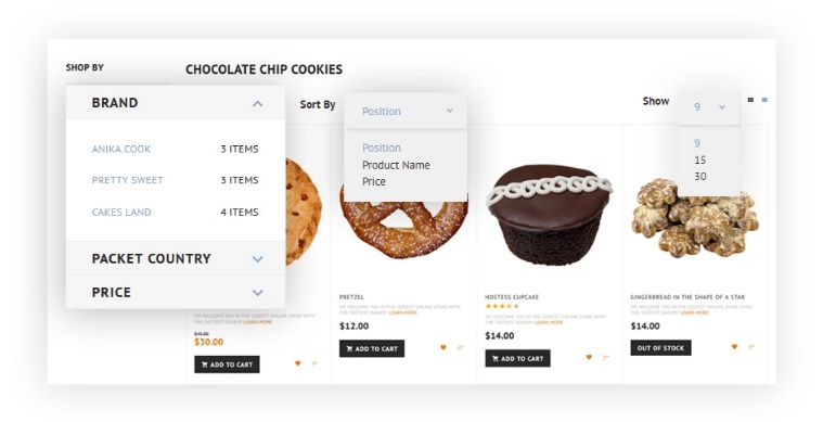 Magento 2 bakery shop theme