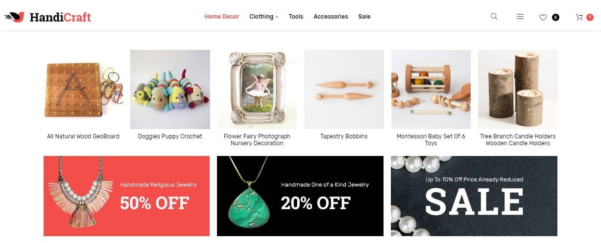 HandiCraft Magento 2 Handmade Goods Shop Theme