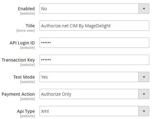 Magento 2 Authorize.net Integration Module