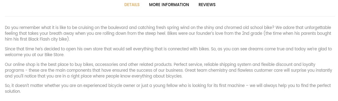 Bikes store Magento 2 Theme