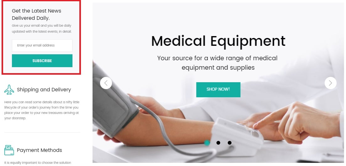 Magento 2 Medical Equipment template