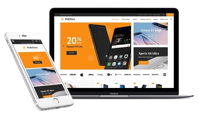 Mobile Store Magento 2 Theme (Smartphone, Tablet)