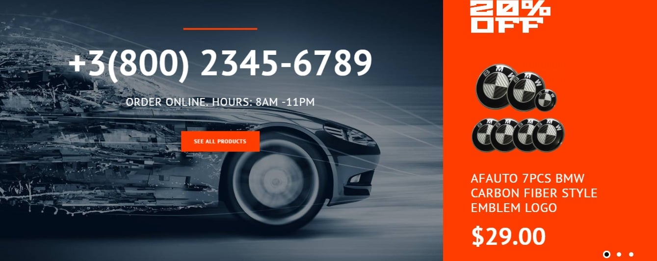 Magento 2 Car Services template