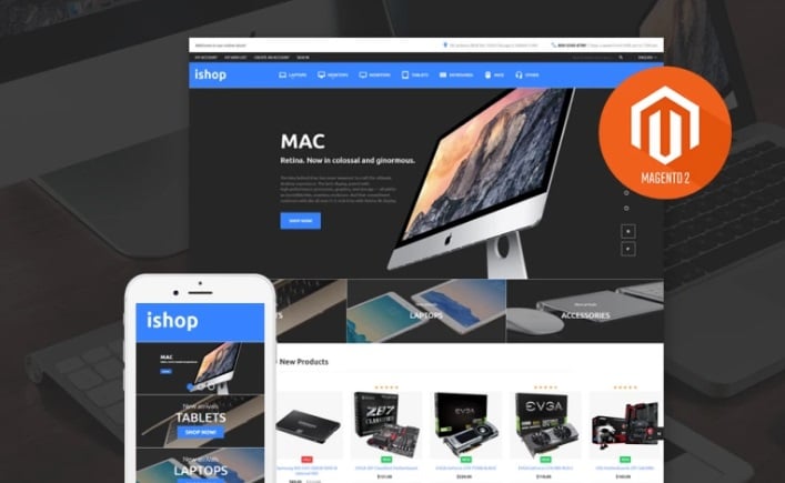 TemplateMonster iShop Electronic Store Magento 2 Template