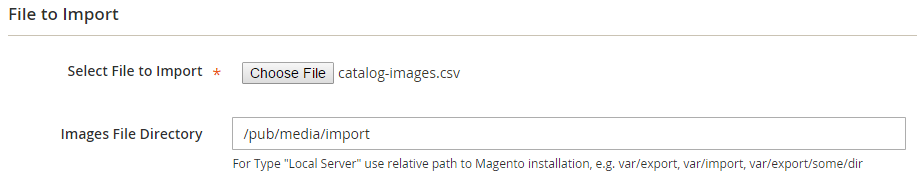 Import images in Magento 2 in bulk