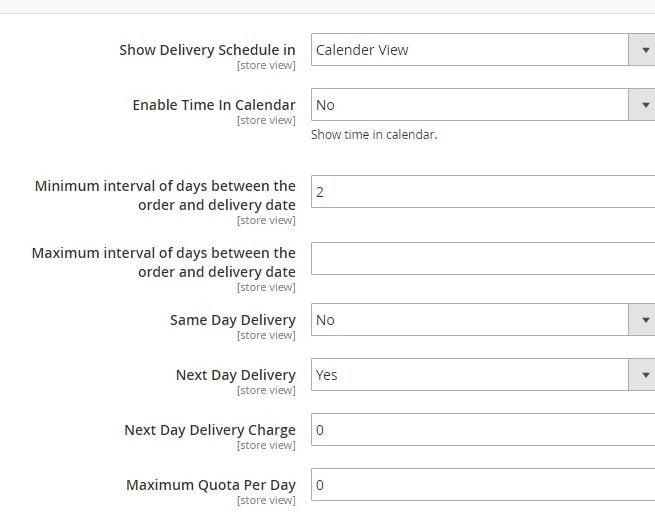 Magento 2 Delivery Date Extension