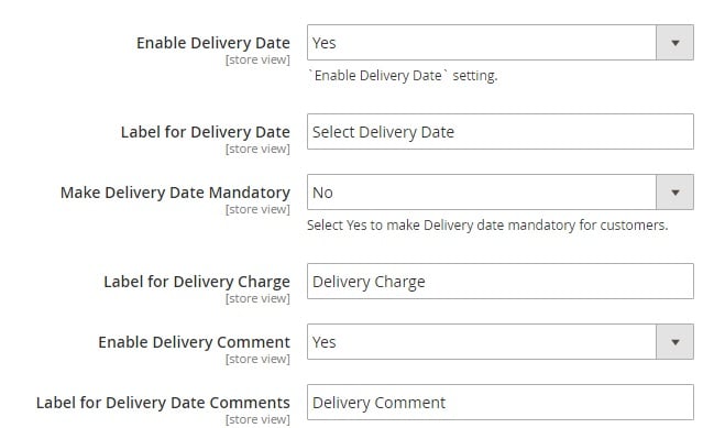 Magento 2 Delivery Date Extension