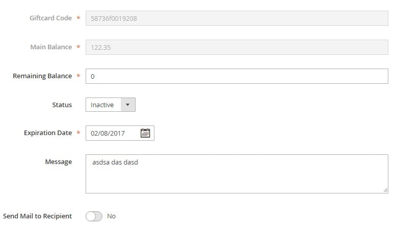Magento 2 Gift Card Extension