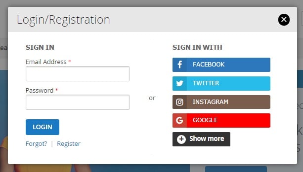 Magento 2 Social Media Login Registration