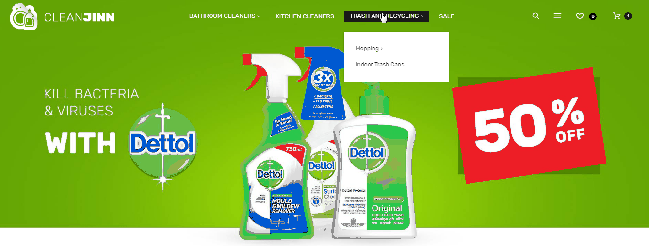 Magento 2 Cleaning Supplies and Tools Store Theme