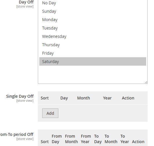 Magento 2 Delivery Date Extension