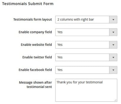 Magento 2 Testimonials Module