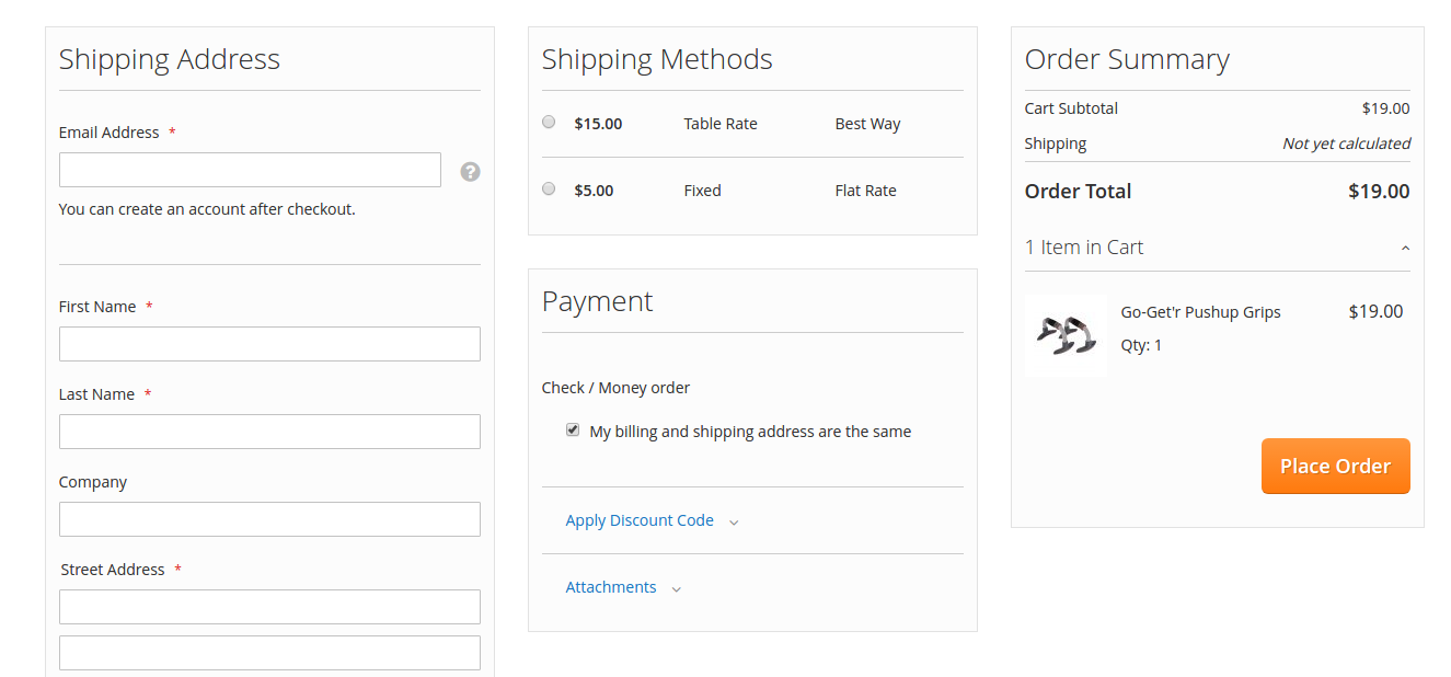 Magento 2 One Step Checkout Extension