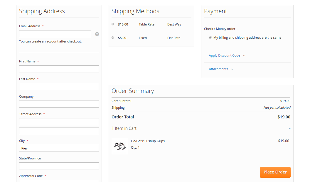 Magento 2 One Step Checkout Extension