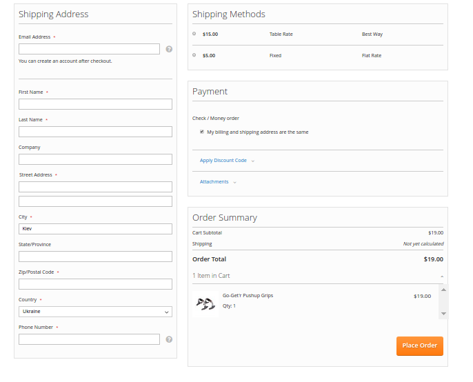 Magento 2 One Step Checkout Extension