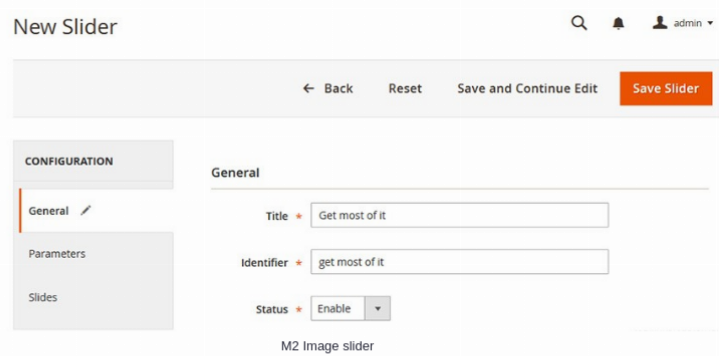 Magento 2 Image Slider Extension