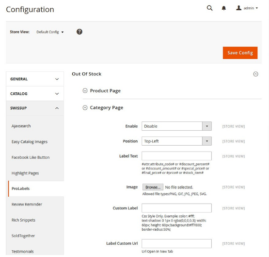 Magento 2 Product Labels Extension