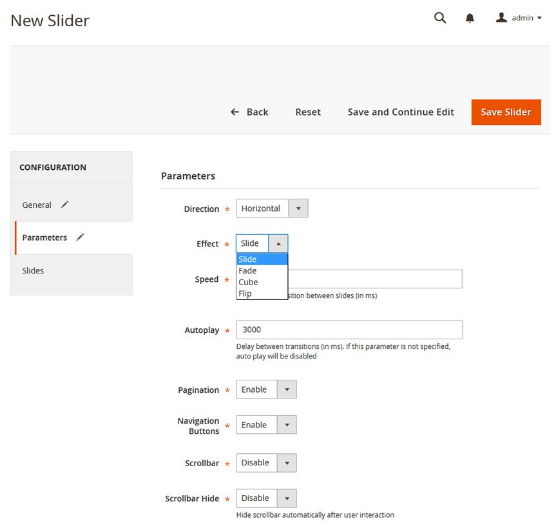 Magento 2 Image Slider Extension