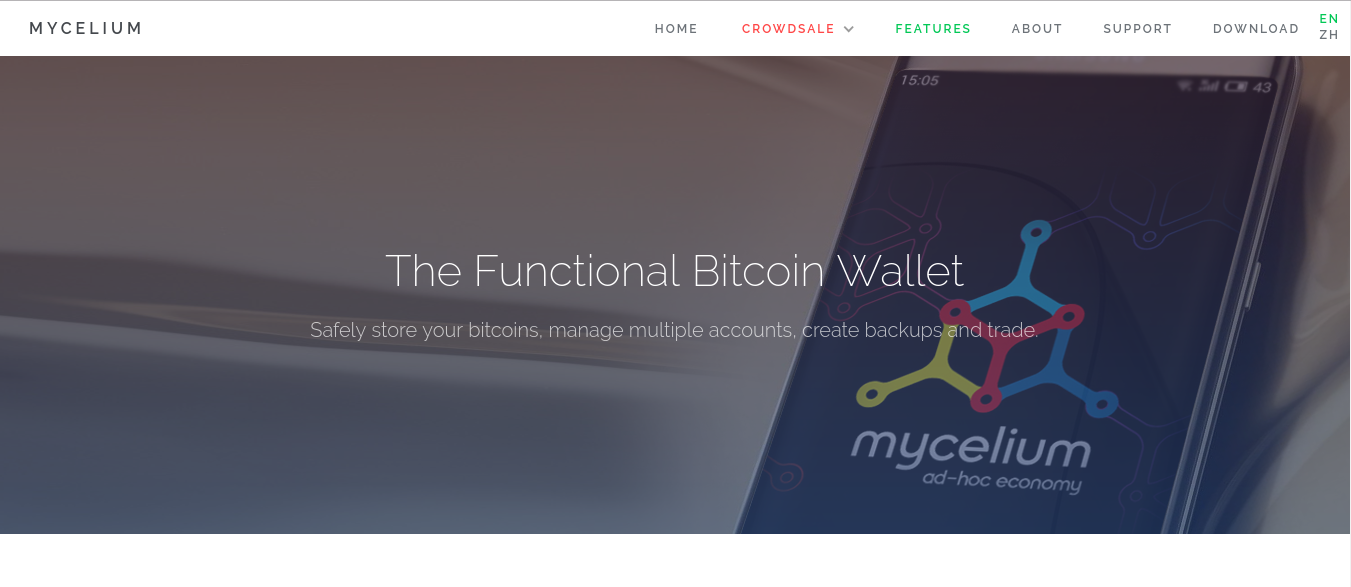 Mycelium Bitcoin wallet