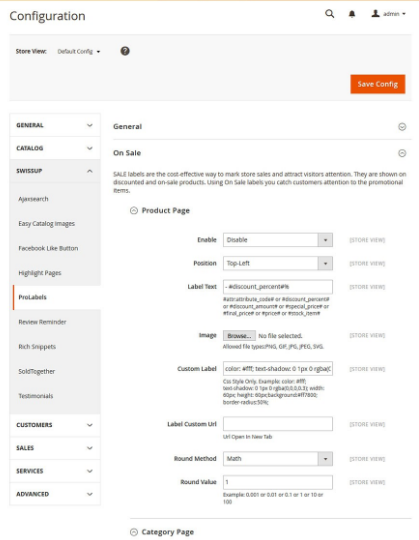 Magento 2 Product Labels Extension