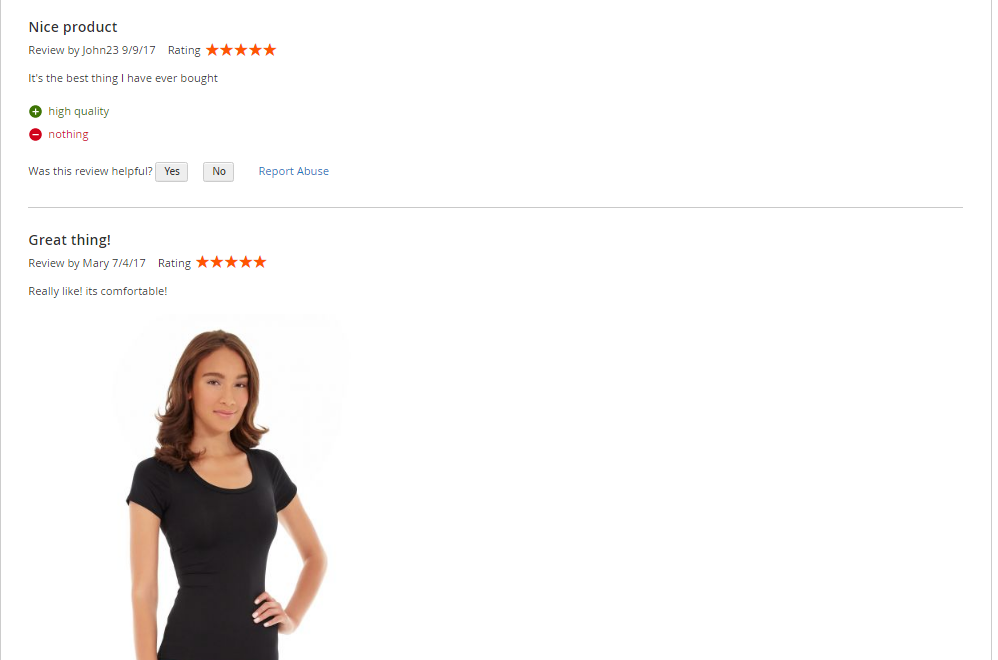 Magento 2 Product Reviews & Ratings extension