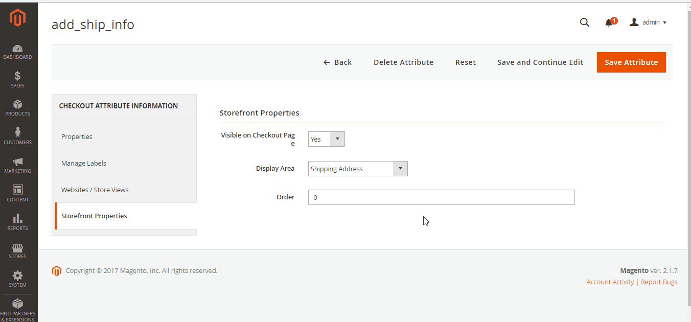 Magento 2 Checkout Fields Manager extension