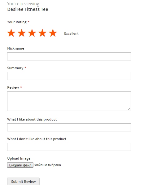 Magento 2 Product Reviews & Ratings extension