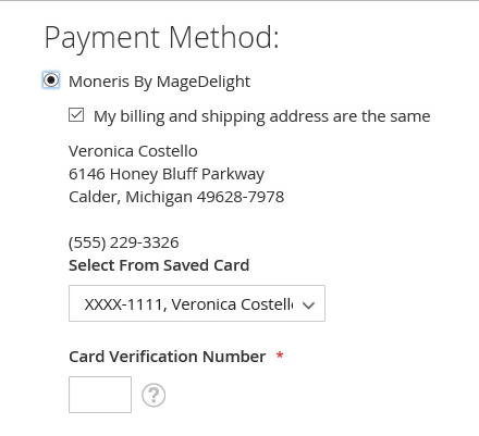 Magento 2 Moneris Payment Gateway Extension