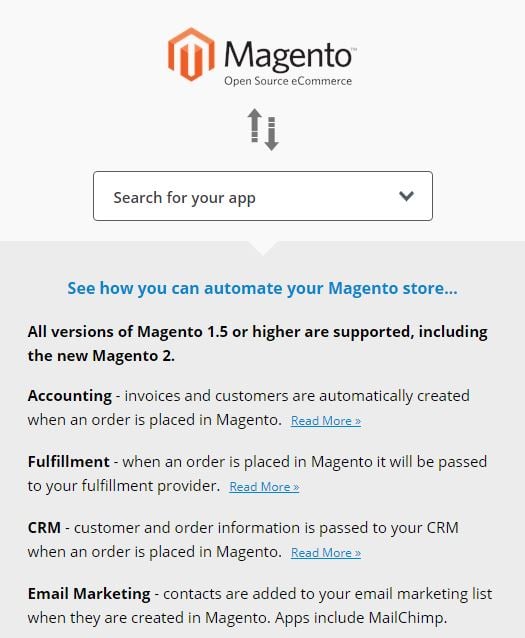 Magento 2 iPaaS; Magento 2 Cloud Automation