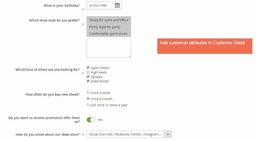BSSCommerce Magento 2 Customer Attributes Extension