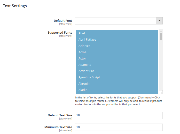 Magento 2 product customizer