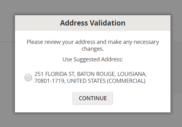 Magento 2 address validation extension