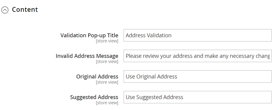 Magento 2 address validation extension