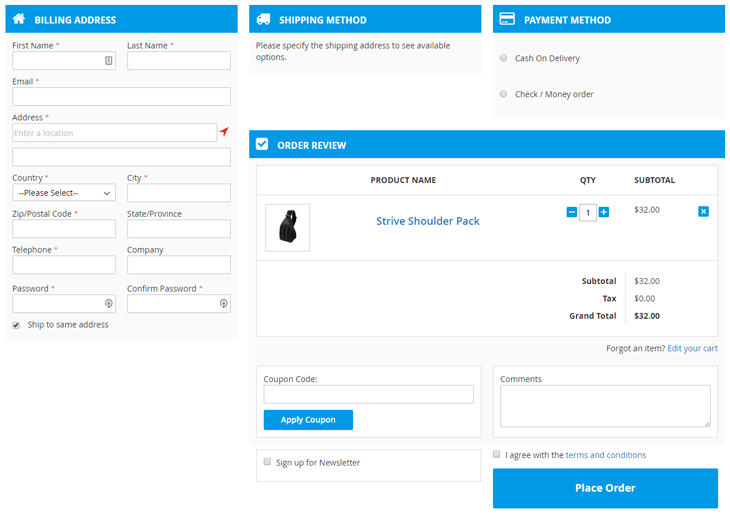 Magento 2 One Step Checkout Extension by MagePlaza