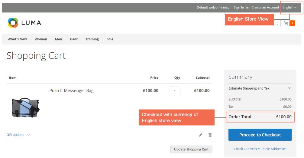 Magento 2 Multiple Store View Pricing extension