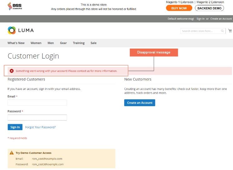 Magento 2 Customer Approval Extension