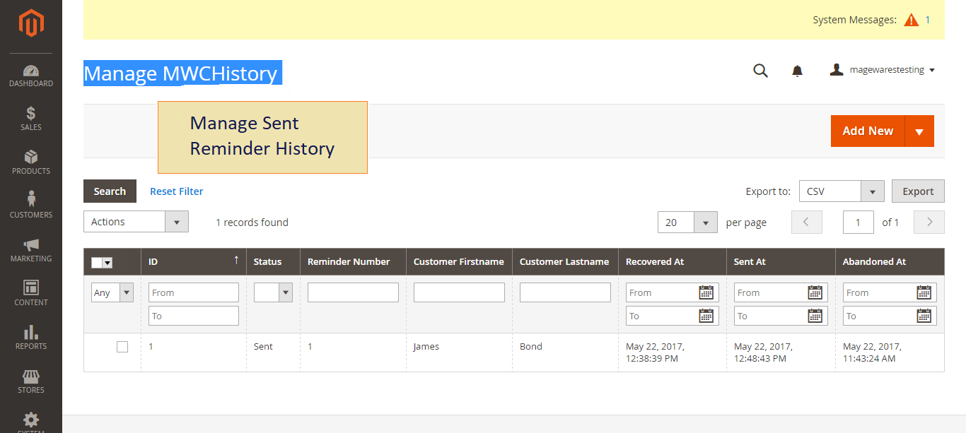 Magento 2 Cart Abandonment