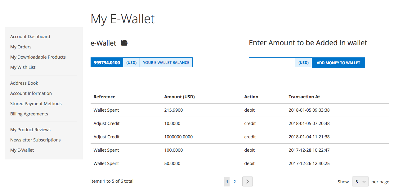 MageDelight Magento 2 eWallet Extension