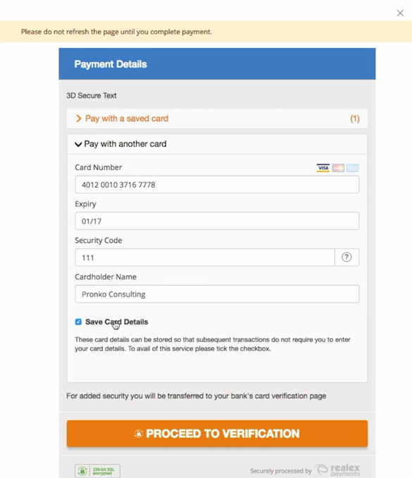 Magento 2 Realex Payments Extension