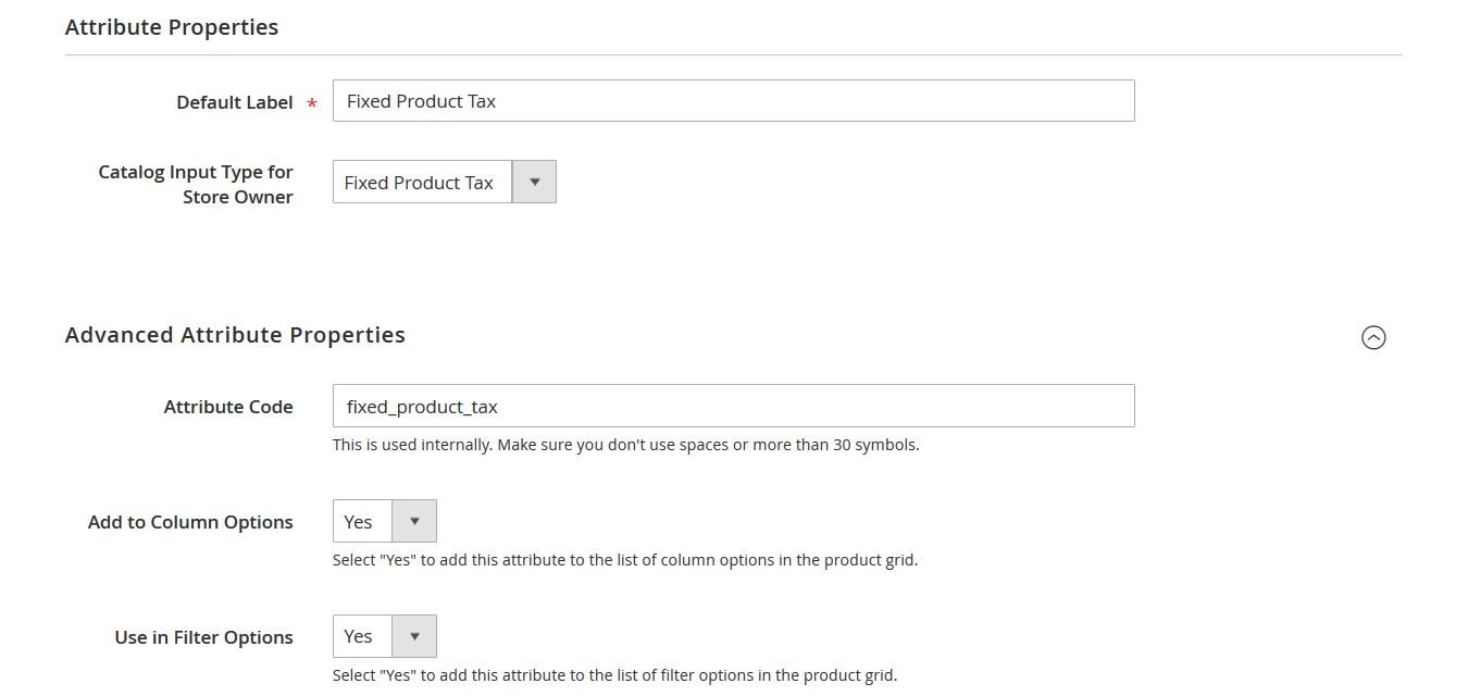 FPT tax attribute properties