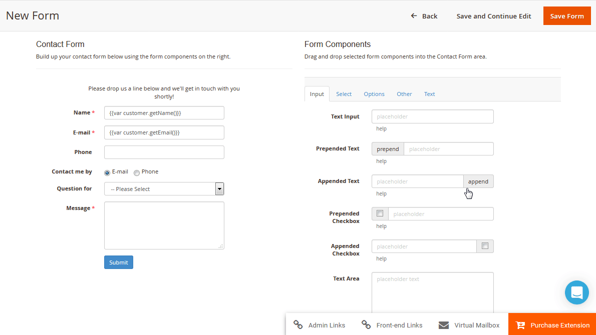 Magento 2 Custom Contact Form Extension