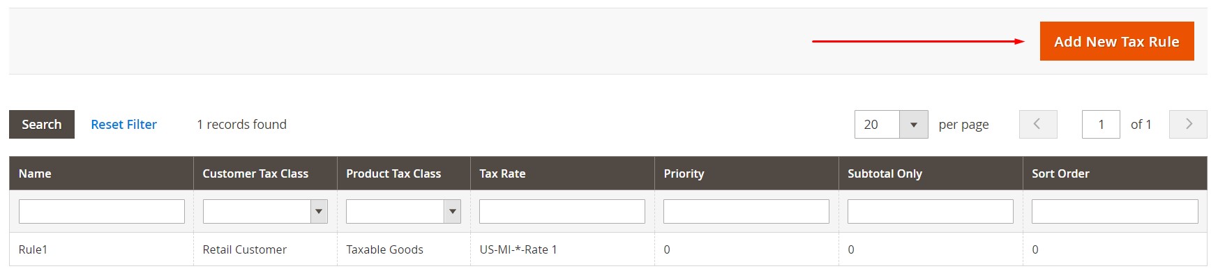 Add Magento 2 Tax Rules