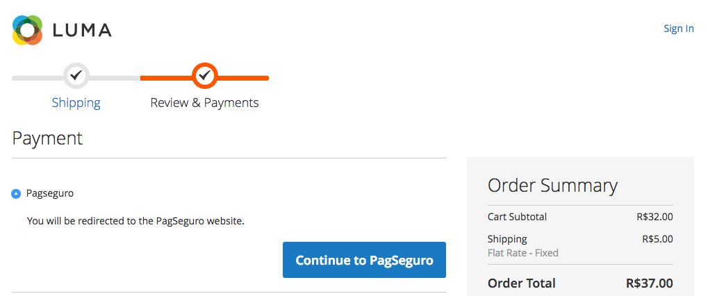 Magento 2 PagSeguro Extension