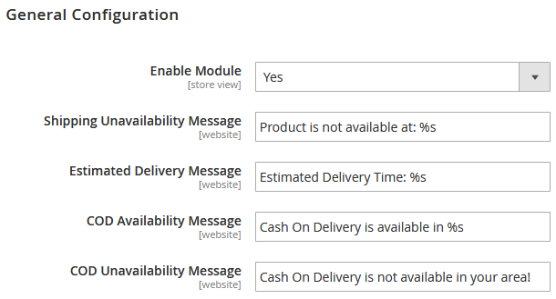 Magento 2 Delivery Availability Extension