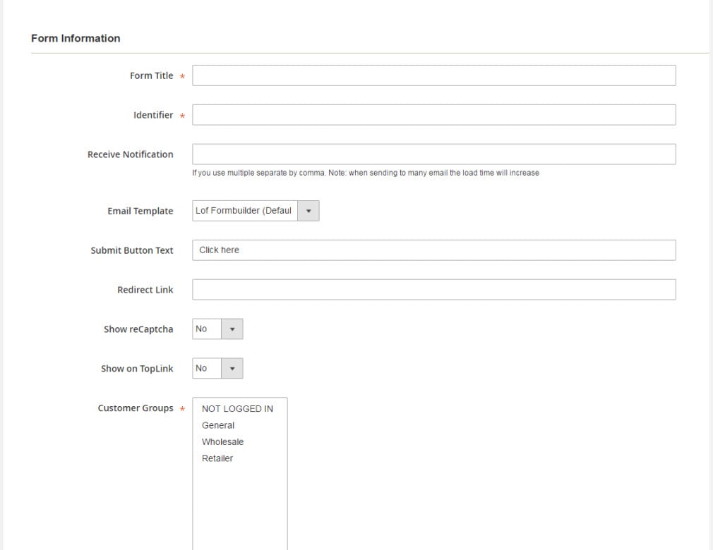 Magento 2 Form Builder Extension