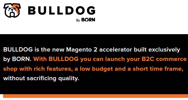 Magento 2 Accelerator Bulldog by born