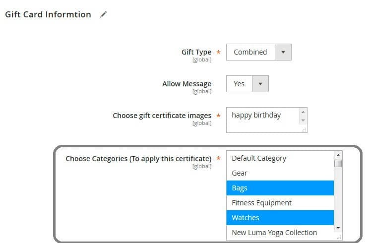 Magento 2 Gift Card Extension