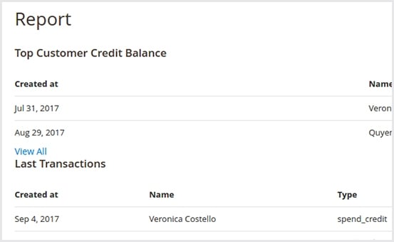 Magento 2 Store Credit Extension