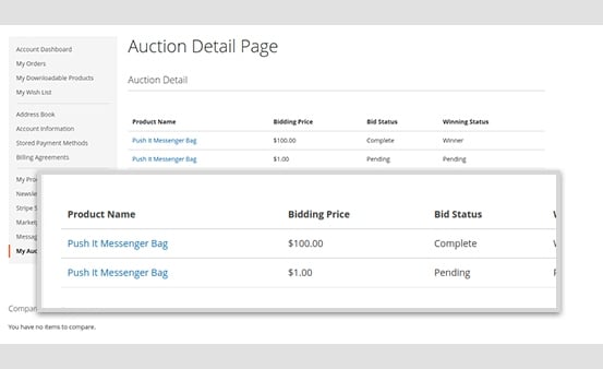 Magento 2 auction extension